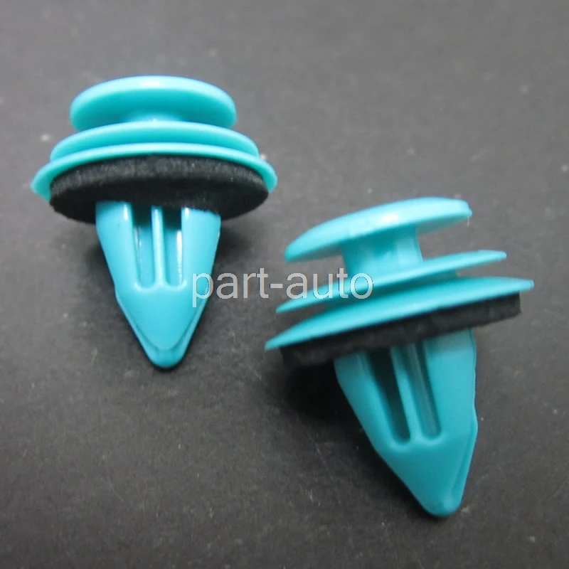 

100x D-19 Blue Auto fastener Vehicle Car Bumper Clips Retainer Fastener Rivet Door Panel Fender Liner For BMW for Honda