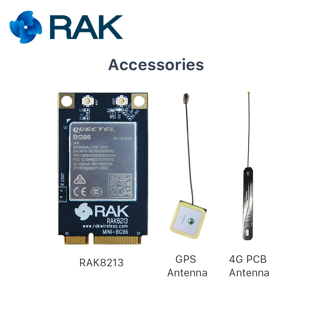 RAK8213 BG96 на базе Mini PCIe cellular IoT module GNSS + NB USB2.0 CatM1 и NB1  EGPRS Pin совместимый с EC21