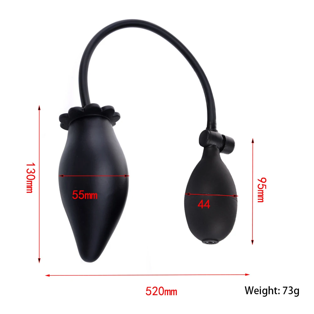 Надувные Анальная пробка массаж простаты Силиконовый анальный расширитель