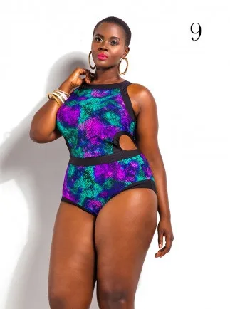 Большой Размер Бикини Сексуальные женские Граффити отпечатано Купальники One Piece