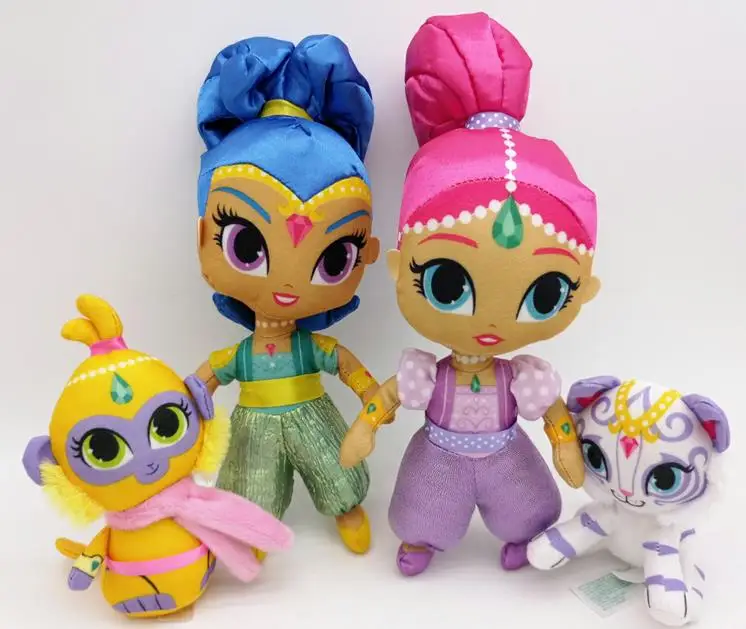 set of 4(small size) Подлинный мерцающий сестра семья сестра и Тала нахал 36 см 26 см - Цвет: set of 4(small size)