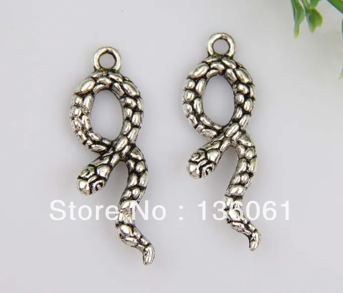 Винтажное изделие из серебра шармы филигранные подвески змея для изготовления