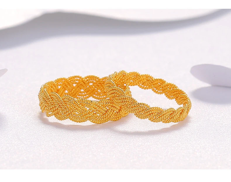 BTSS 24K кольцо из чистого золота Настоящее AU 999 кольца из твердого золота элегантные блестящие красивые высококлассные трендовые классические ювелирные изделия горячая Распродажа Новинка