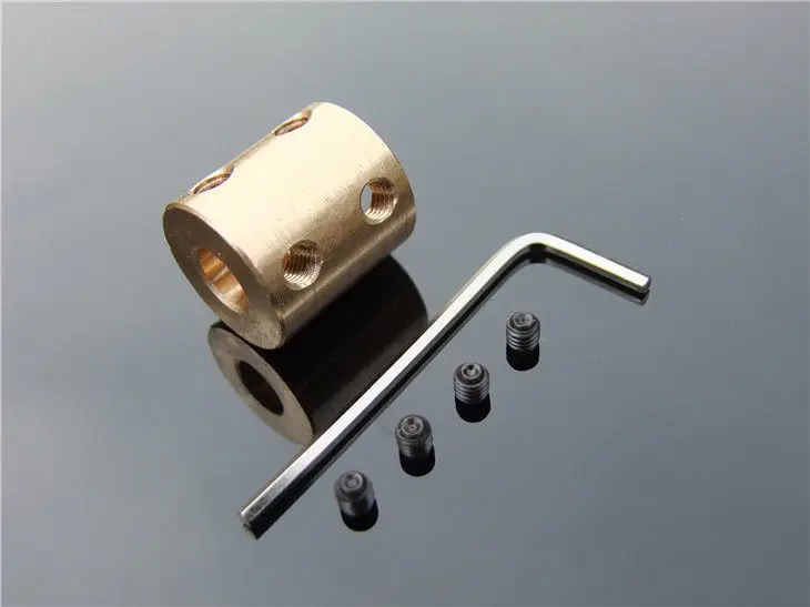 4/5/6/7/8/10/12 мм медная жесткая Соединительная муфта для валов разъем двигателя -