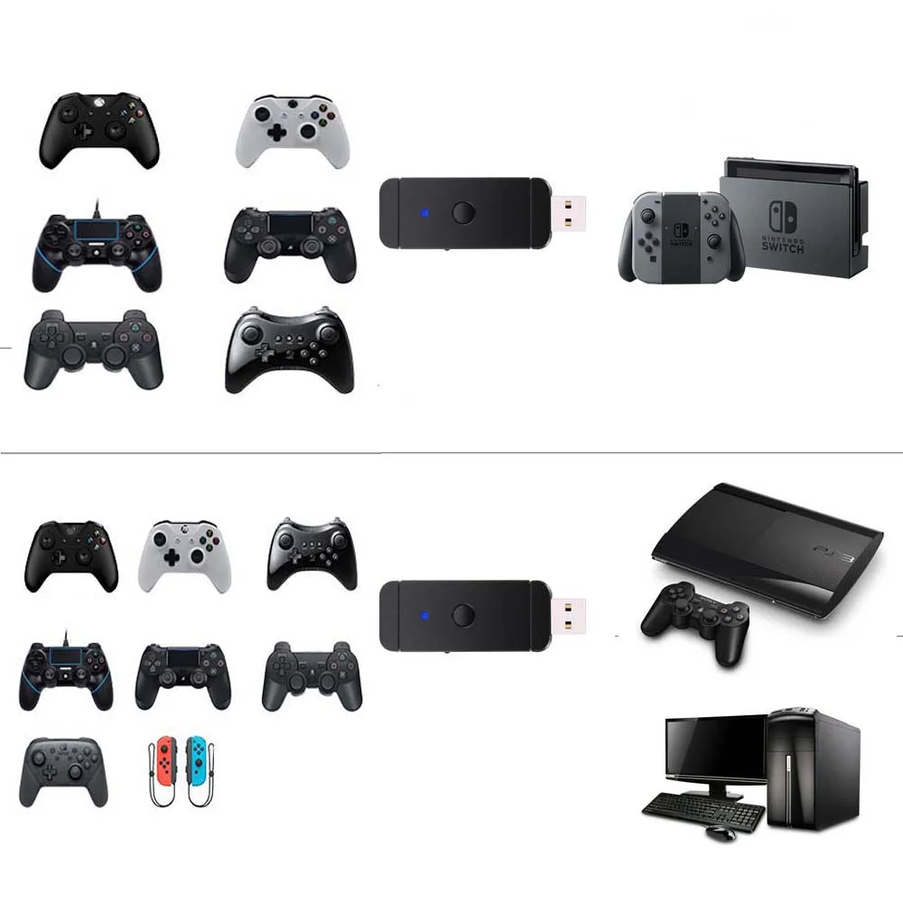 Xunbeifang USB игровой контроллер конвертер адаптер для NS/PS4/PS3/Xbox One геймпад играть на переключатель/PS3/PC