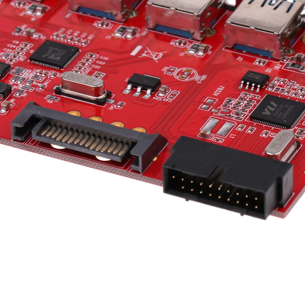 5 портовая PCI E экспресс карта к USB 3 0 19 контактному адаптеру разъема|Платы
