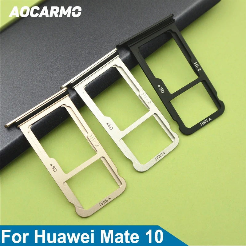 Держатель Aocarmo для карт SD и MicroSD лоток Sim-карт черный/серебристый/Золотой запасная