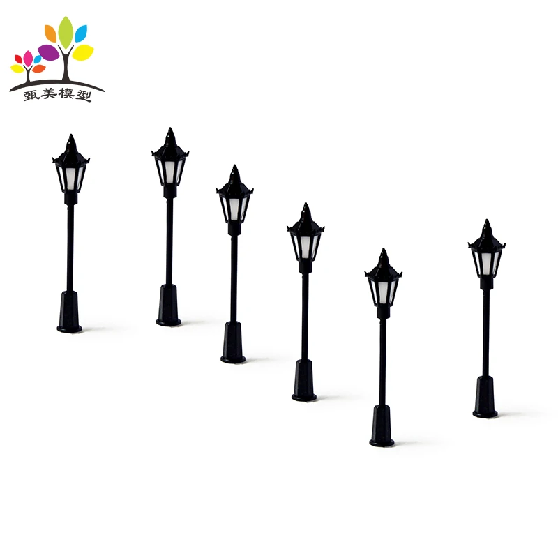 20 Pieces/lot LED Plastic Model Lamp Single-Head Urban Road 3v |