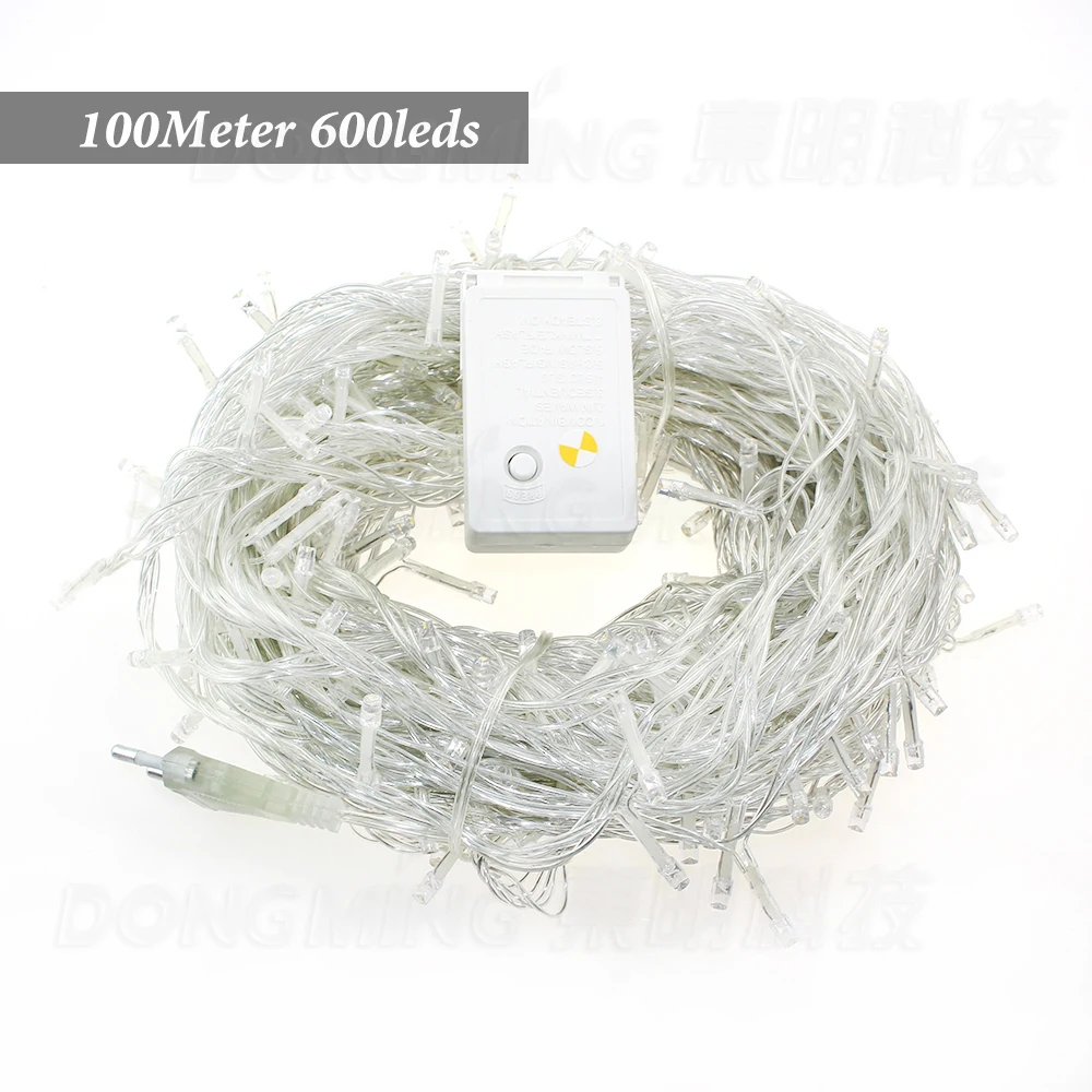 Best price 4pcs LED Christmas Light 100M 600Leds AC220V/110V 42W 9colors RGB white Led String For Tree Lights | Лампы и освещение