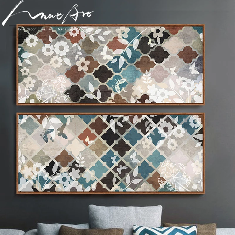 Оригинальная картина марокканский узор Современный домашний декор постеры и