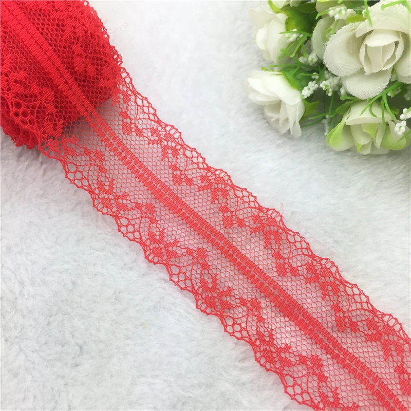 16 цветов 10 ярдов 40 мм двусторонняя вышивка сетка кружевная отделка лента бант