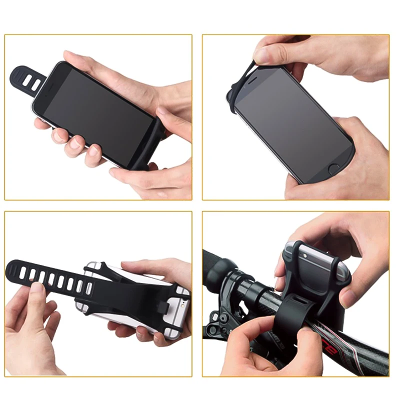 Велосипедный держатель силиконовый универсальный для мобильного телефона 3 5 6 2