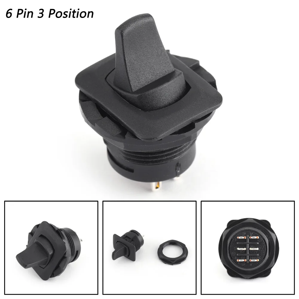 Areyourshop 1/4 шт. R13-405D DPDT тумблер 6 Pin-код 3 положение ВКЛ-ВЫКЛ-на 10A/125VAC 6A/250VAC переключатели разъемы