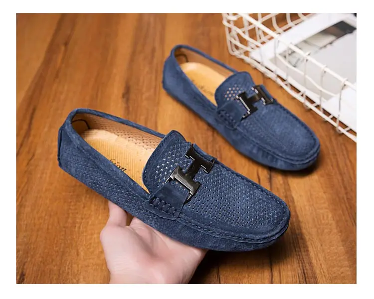 Mocassin homme de Lux; повседневные лоферы; Мужская обувь; дышащая обувь; модная мужская обувь; слипоны; мужские лоферы размера плюс 11; черный цвет