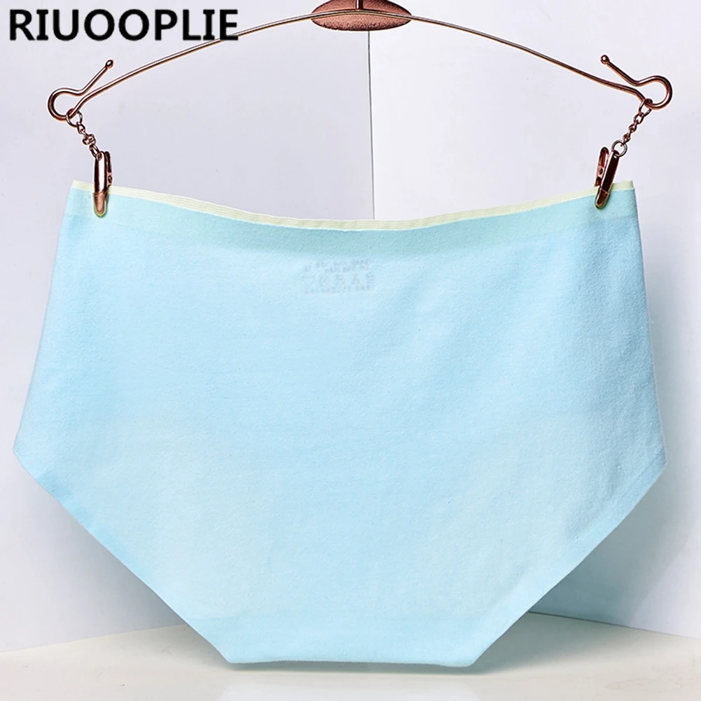 Женские Бесшовные трусы RIUOOPLIE нижнее белье со средней посадкой для девушек| |