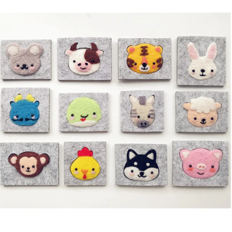 Войлочная модель для китайских животных войлочная ткань Зодиак Diy ремесло детей