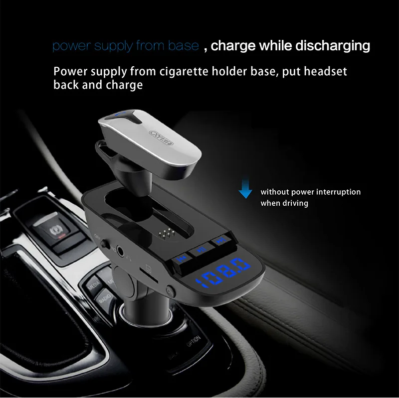 Nulaxy FM передатчик Bluetooth модулятор Hands-free Автомобильный MP3-плеер Поддержка