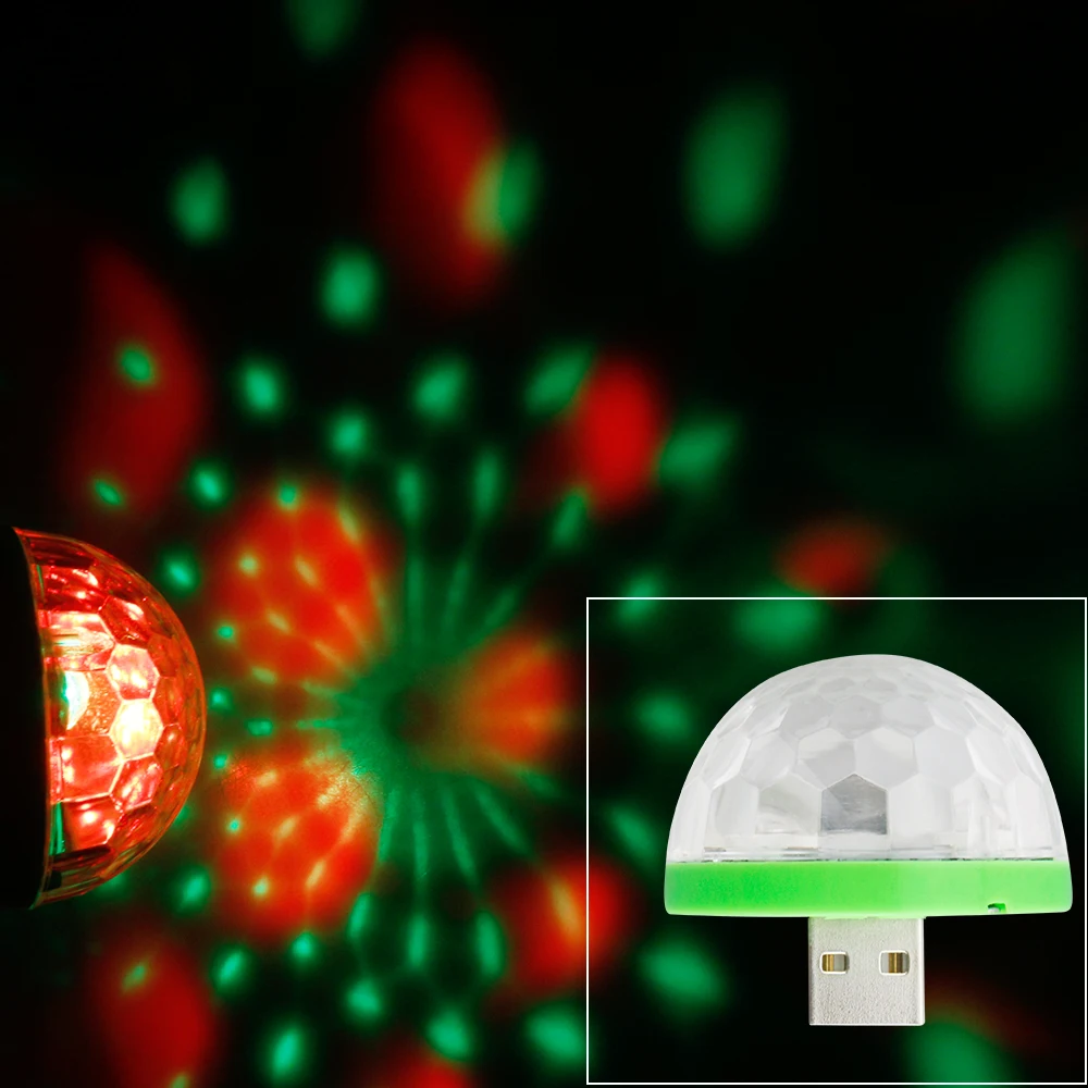 AmmToo 3 Вт USB RGB Led сценический свет DC 5 в авто проектор хрустальный магический шар для