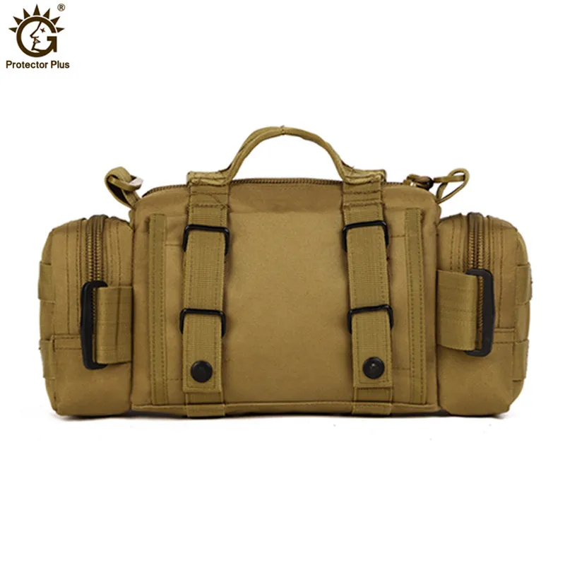 Women Men Military Tactics Waist Pack Bag Waterproof Nylon Shoulder Bag Fanny Pack Military Equipment Molle Bag