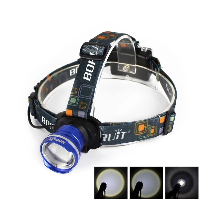 Фонарь налобный светодиодный с аккумулятором АА 2000 лм|headlamp headlight|aa battery headlampheadlight