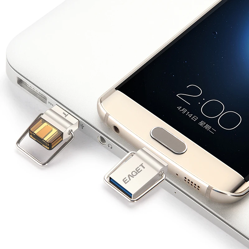 Eaget OTG USB флеш накопитель 32 Гб 16 3 0 Тип C флэш диск мини 64 флешки для ПК type телефонов
