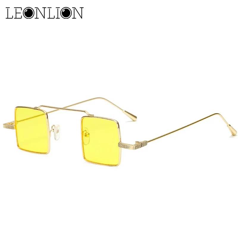 LeonLion винтажные Квадратные Солнцезащитные очки карамельного цвета женские