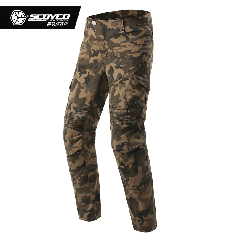 Брюки для мотогонок Scoyco P043 износостойкие мужские брюки мотокросса с подушками