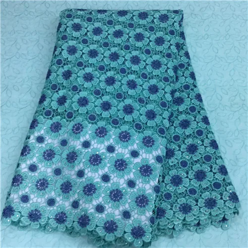 TX288 Free Shipping!! Multi Color lace African Cord Lace / Cupion Chemical for Party Dress 5Yards piece | Дом и сад