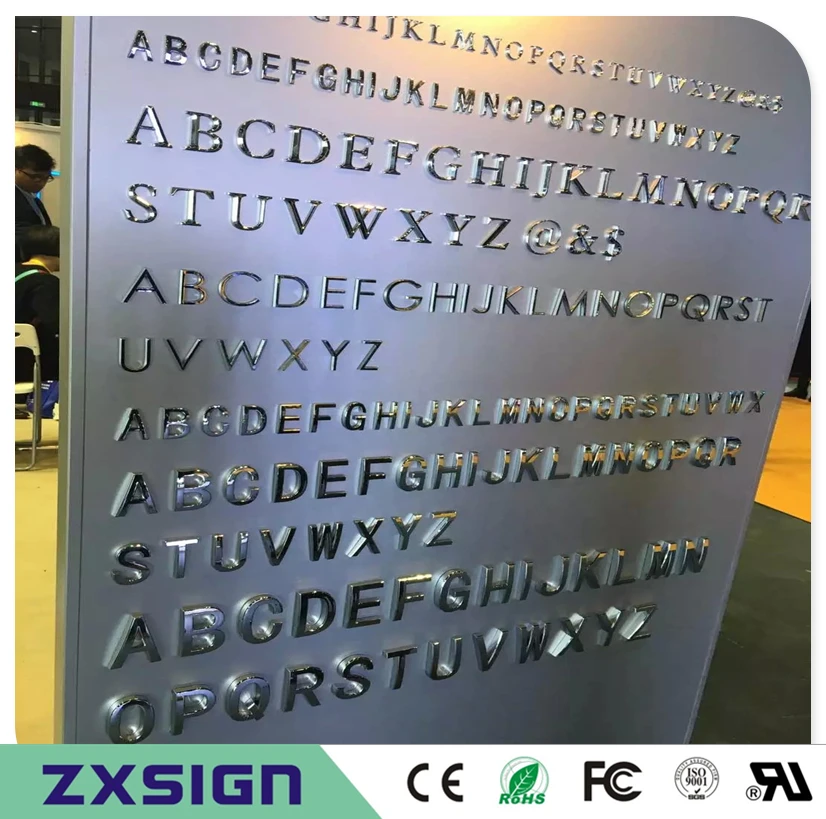 

Factory Outlet Outdoor 304# stainless steel letter/ stainless steel advertising letras de metal