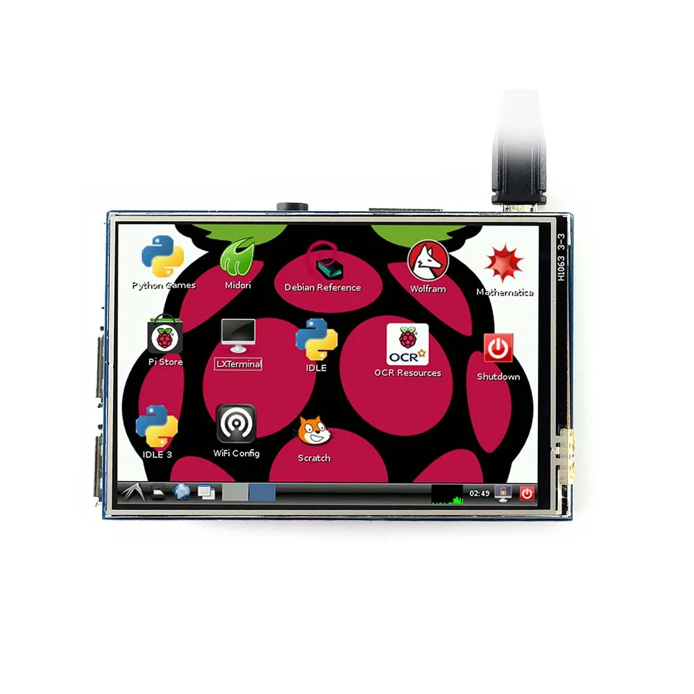 

Waveshare 3.5inch RPi LCD (B) 320*480, Touch Screen IPS TFT Display For all Raspberry PI, XPT2046 Touch Screen Controller