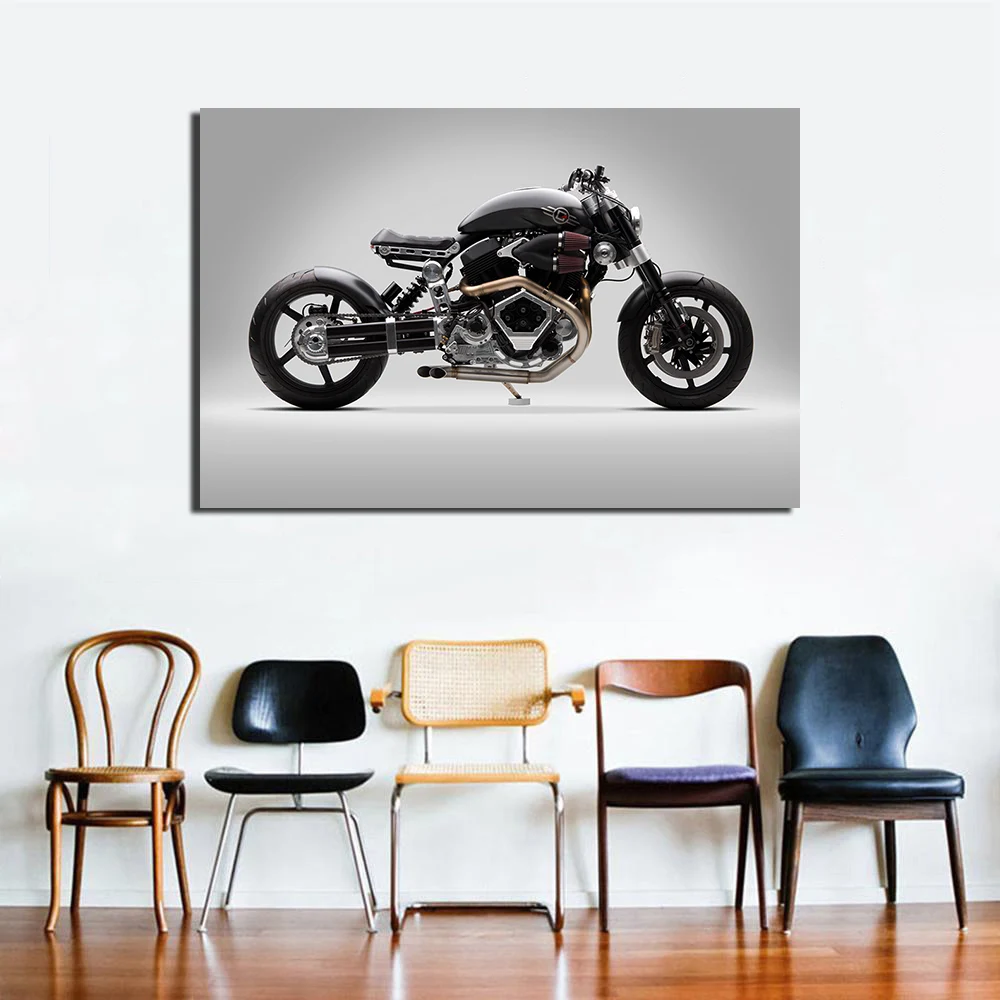 X132 Hellcat мотоцикл плакат холст печать картина Настенные картинки для декора