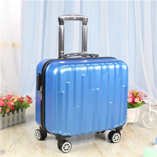 CHENGZHI 1" дюймовый ABS Rolling Чемодан spinner девочек пароль тележка чемодан кабина дорожные сумки на колесах - Color: 13