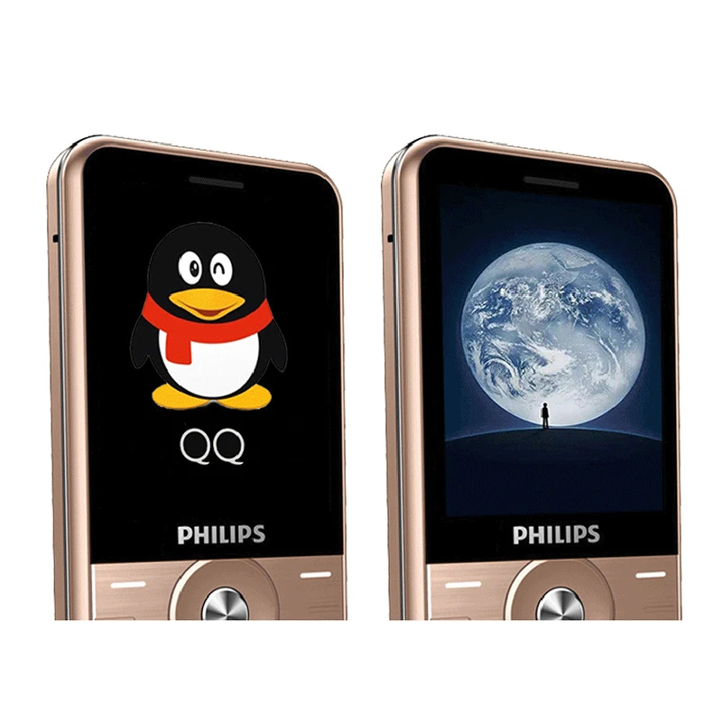 Philips E183A 2,4 дюймов GSM2G 1450 мАч светодиодный фонарик с двумя sim-картами 240x320P FM большой аккумулятор большой объем клавиатура телефон