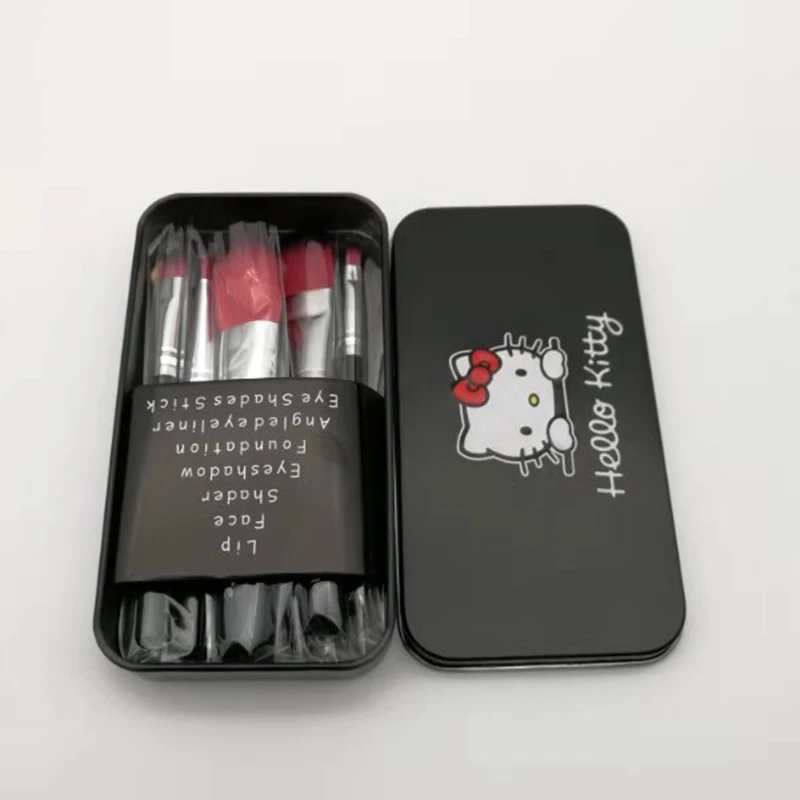 Новинка 7 шт/металлическая коробка румяна Высококачественная Кисть для макияжа