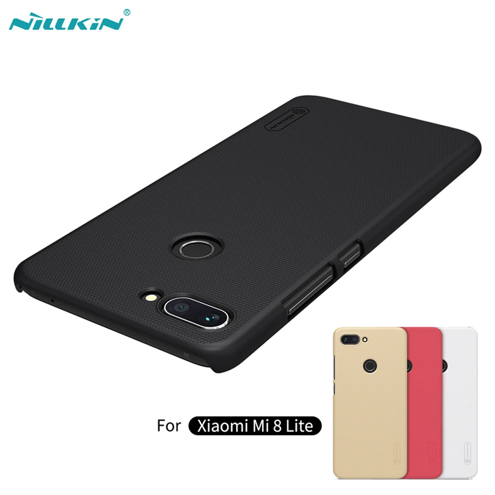 Чехол для Xiaomi Mi 8 Lite глобальная версия матовый чехол Nillkin / Mi8 lite бампер |