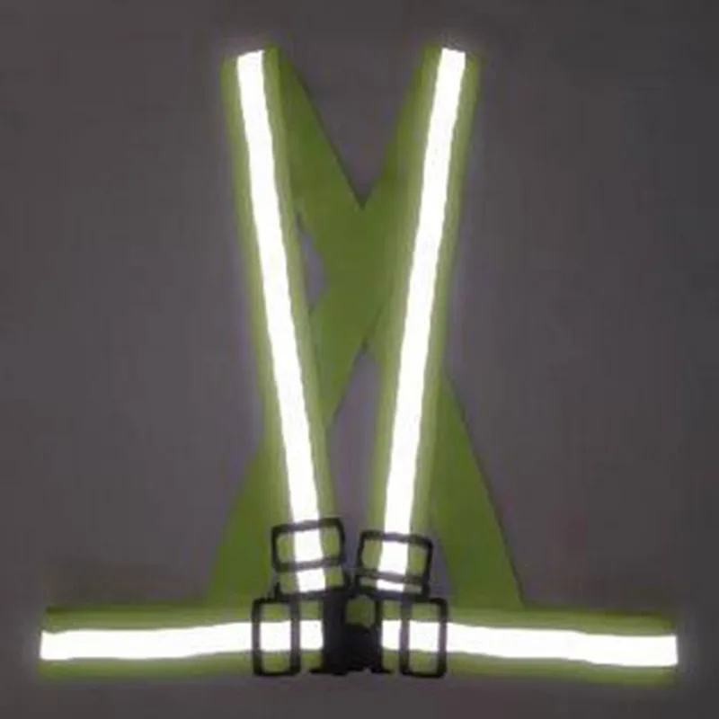 1 шт унисекс Безопасность видимость отражения жилет выгулом Велоспорт Жгут