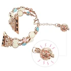 Браслет звеньевой для apple watch band 38 мм 40 мм 42 мм 44 мм, светящийся браслет из нержавеющей стали для iwatch series SE65432