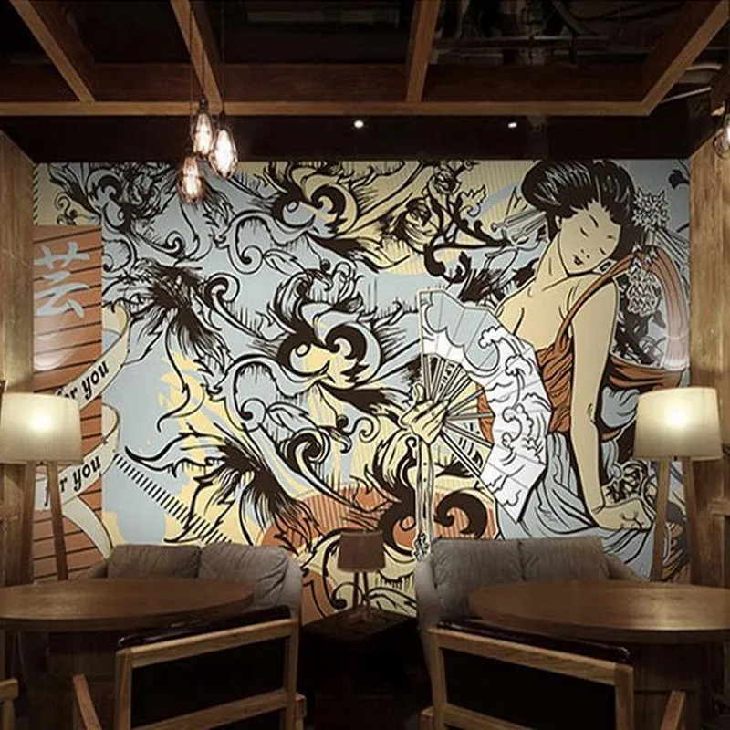 

Пользовательские росписи 3D на заказ большой росписи ТВ фон спальня диван ресторан гостиная индивидуальная ручная роспись обои