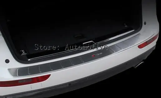 For Audi Q5 2010 - 2015 Stainless Steel Rear Bumper Door Sill Protector Plate Cover Trim 1 Piece