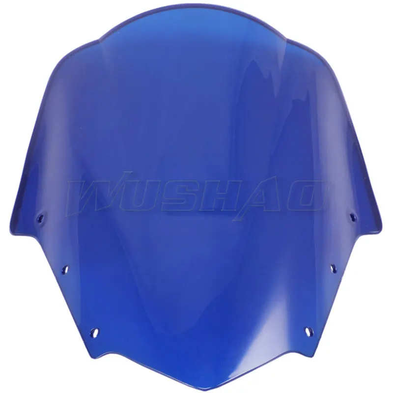 Мотоциклетное ветровое стекло Ветер Экран для 2006 2008 2009 2011 2012 2013 Yamaha FZ1 1000 S Fazer FZ1S FZS1000 дыма - Цвет: Blue