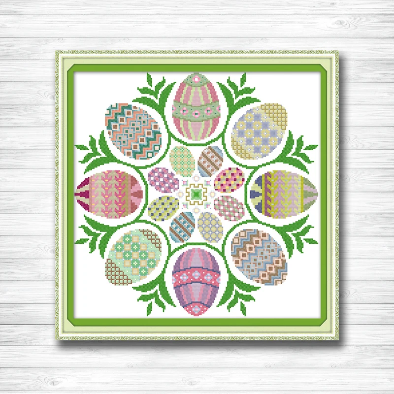 Набор для вышивки набор домашнего декора с принтом в виде пасхальных яиц DMC 14CT
