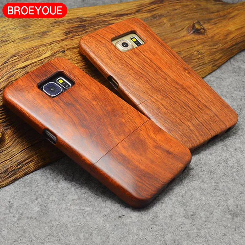 Деревянный ящик для samsung Galaxy S5, S6, S7, S8, S9 Edge Plus, Note 3, 8, 9, чехол для телефона s, чехол, натуральный бамбук, резьба, Fundas