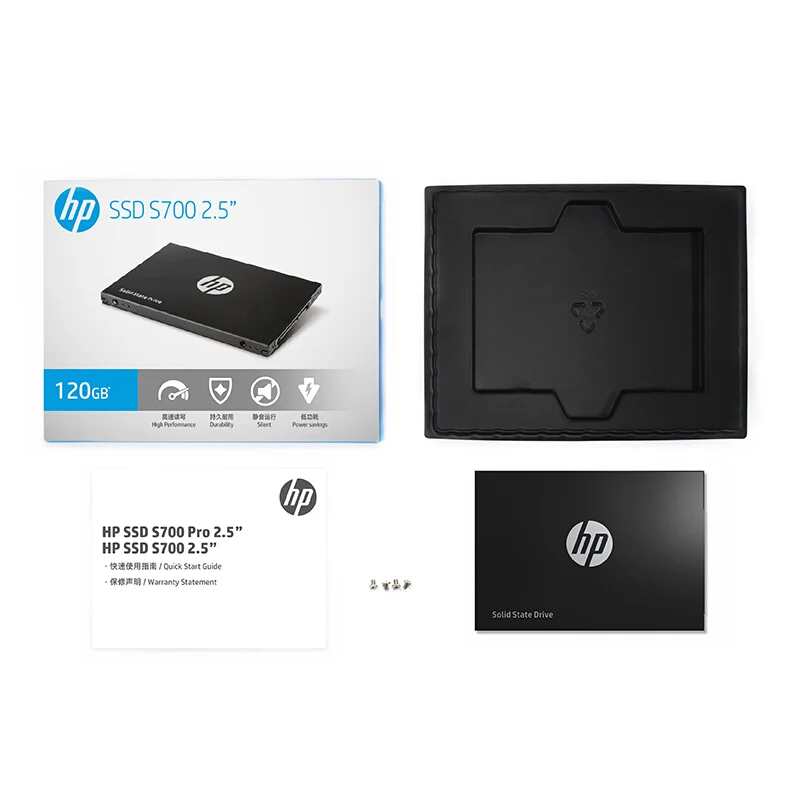 Hp SSD S700 2 5 120GB SATA3 3D NAND Внутренний твердотельный накопитель HDD жесткий диск HD для