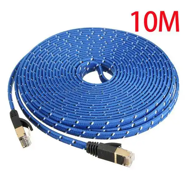 SCLS Новый 1 м/1 8 м/3 м/5 м/8 м/10 м RJ45 CAT 7 CAT7 Ethernet Интернет LAN патч плоский сетевой кабель