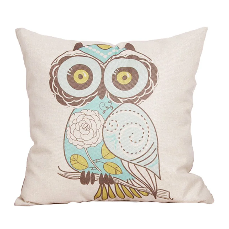 Оптовый заказ дешевые цены хлопка белье тканые главная декоративные узоры сова