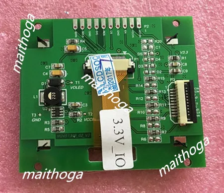 OLED экран с адаптером SSD1309 2 4 дюйма 10 контактов белый 3 В|interface sata|interface applicationinterface