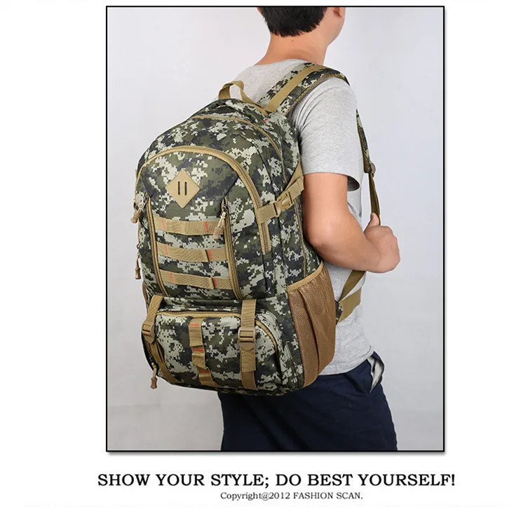 Большой 50L водонепроницаемый нейлоновый военный тактический рюкзак для