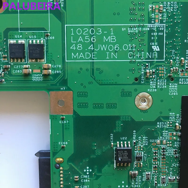PALUBEIRA 48.4JW06.011 для lenovo B560 Материнская плата ноутбука HM55 DDR3 PGA989 10203-1 LA56 материнская плата полностью проверена