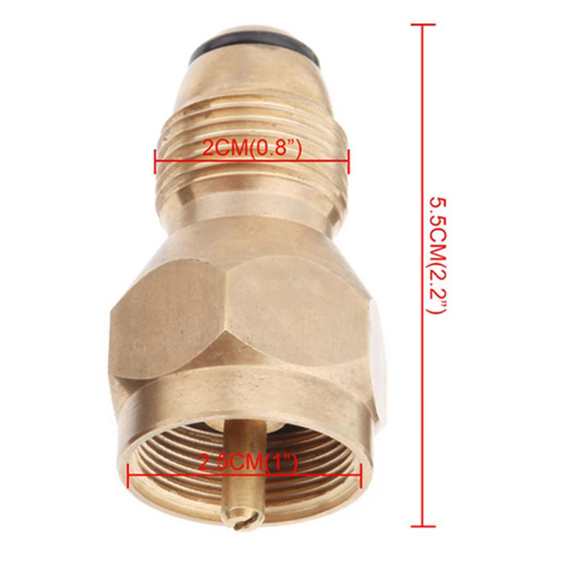 Propane Refill Adapter Lp Gas 1 Lb Cylinder Tank Coupler Heater Bottles Coleman Hand Tools | Инструменты