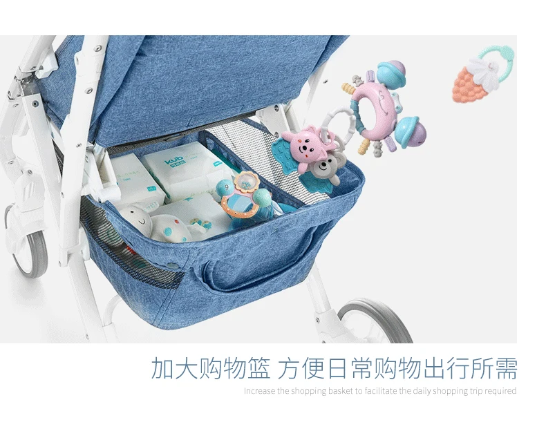 Babyfond детская коляска легкая Высокая Пейзаж детская коляска может сидеть и лежать коляска одна рука сложить ребенка зонтик автомобили